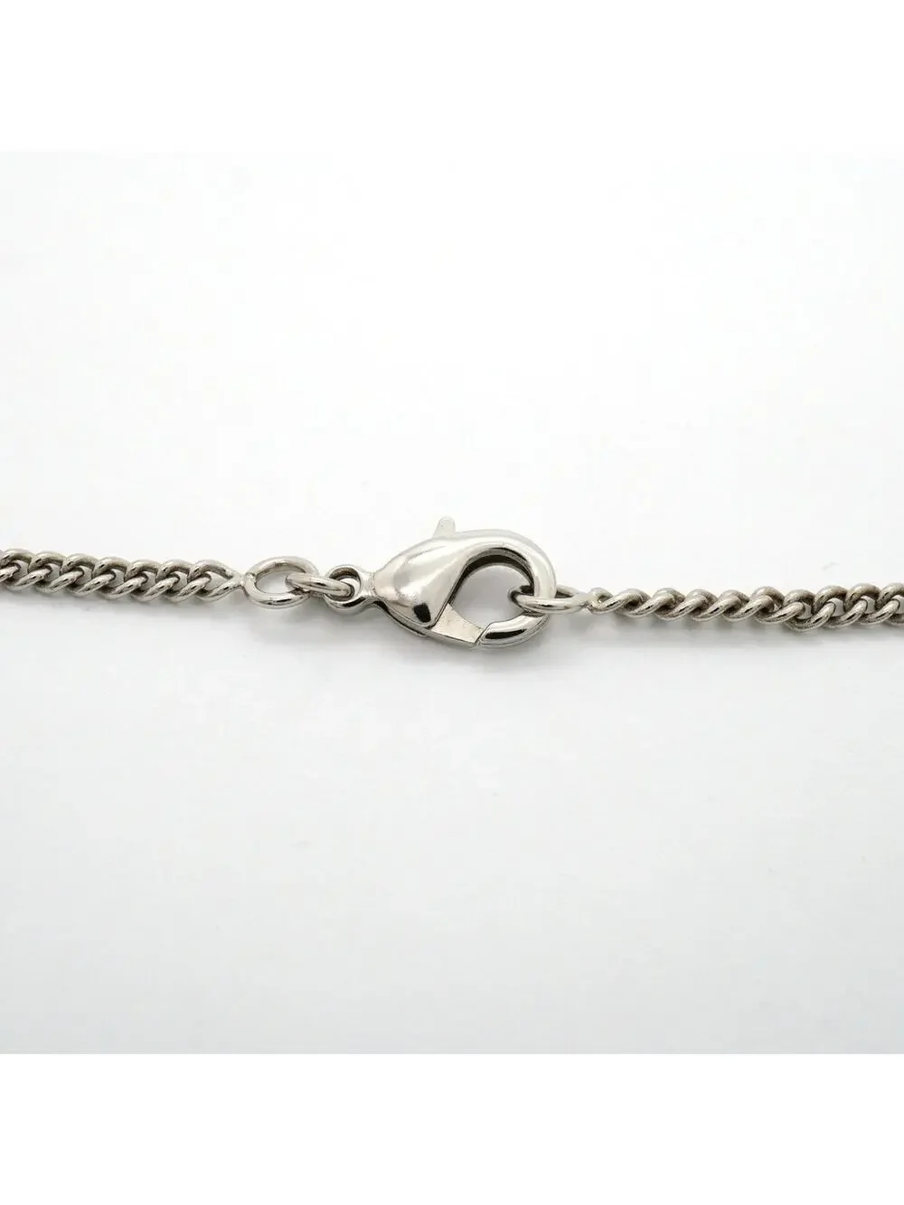 Chanel Cc Logo Pendant Necklace Silver- #357916C78B